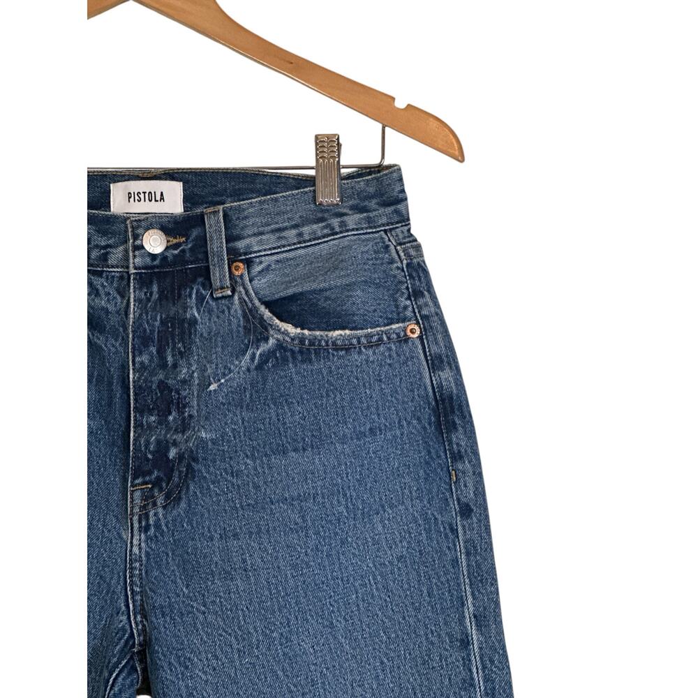 NWT Pistola Keaton High Rise Slim Straight Jeans Women’s Size 26 100% Cotton - Picture 4 of 9